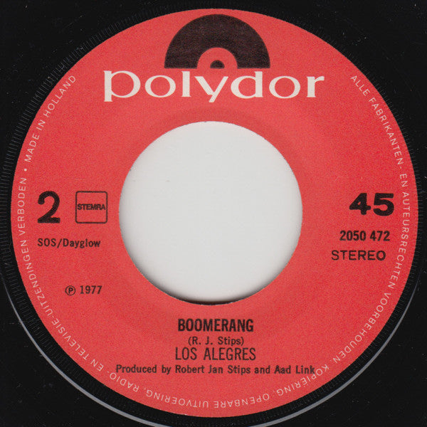 Los Alegres - Yes, I Do Like Your Bermuda 03918 Vinyl Singles Vinyl Goed / Hoes Goed