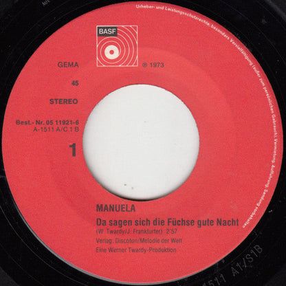 Manuela - Da Sagen Sich Die Füchse Gute Nacht 30225 Vinyl Singles Vinyl Goed / Hoes Goed