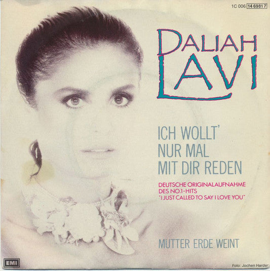 Daliah Lavi - Ich Wollt' Nur Mal Mit Dir Reden Vinyl Singles Vinyl Zeer Goed / Hoesje Goed "VINYLSINGLES.NL"