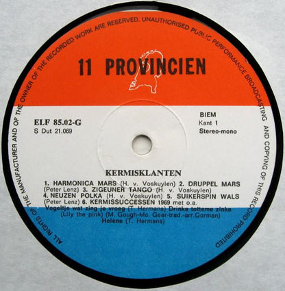 Kermisklanten - Kermisklanken Van De Kermisklanten (LP) 41221 Vinyl LP Vinyl Goed / Hoes Goed