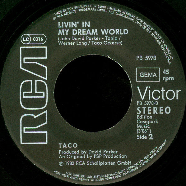 Taco - Puttin' On The Ritz 28736 Vinyl Singles Vinyl Goed / Hoes Generic