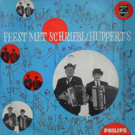 Harmonica Duo K. Schriebl / J. Hupperts - Feest Met Schriebl / Hupperts (10") 50505 Vinyl LP 10" Vinyl Zeer Goed / Hoesje Goed "VINYLSINGLES.NL"