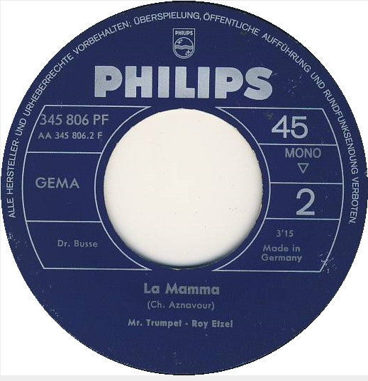 Mr. Trumpet - Roy Etzel - Melancholie 02156 Vinyl Singles Vinyl Goed / Hoes Generic