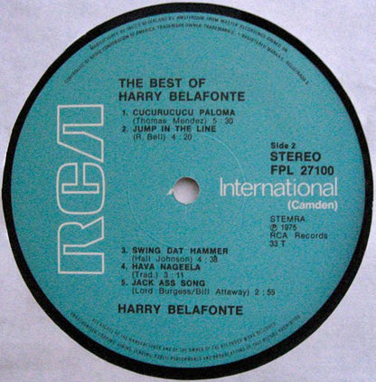 Harry Belafonte - The Best Of Harry Belafonte (LP) Vinyl LP Dubbel Vinyl Zeer Goed / Hoesje Goed "VINYLSINGLES.NL"