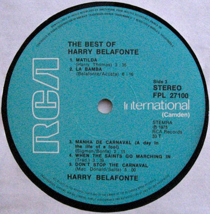 Harry Belafonte - The Best Of Harry Belafonte (LP) Vinyl LP Dubbel Vinyl Zeer Goed / Hoesje Goed "VINYLSINGLES.NL"
