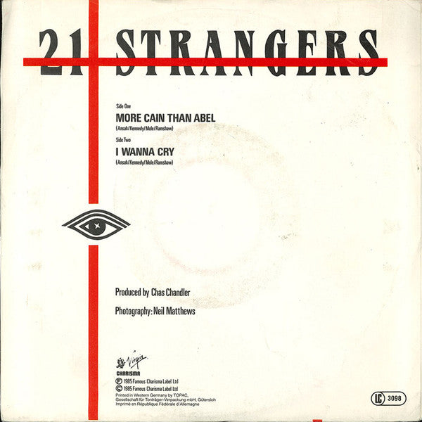 21 Strangers - More Cain Than Abel 36069 Vinyl Singles Vinyl Goed / Hoes Goed