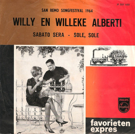 Willy & Willeke Alberti - Sabato Sera 41788 Vinyl Singles Vinyl Goed / Hoes Goed
