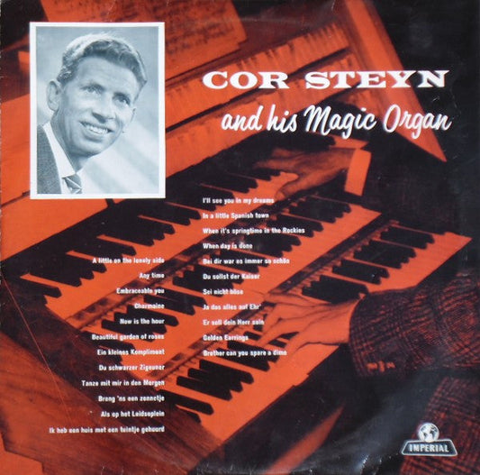Cor Steyn - Cor Steyn And His Magic Organ (10") Vinyl LP 10" Vinyl Zeer Goed / Hoesje Goed "VINYLSINGLES.NL"