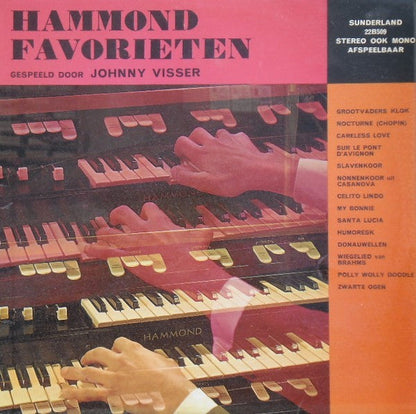 Johnny Visser - Hammond Favorieten (LP) 42100 Vinyl LP Vinyl Goed / Hoes Goed
