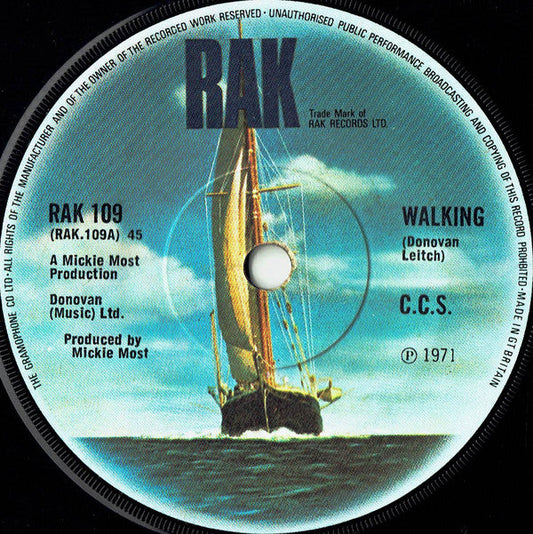 C.C.S. - Walking 23494 Vinyl Singles Vinyl Zeer Goed / Hoesje Goed "VINYLSINGLES.NL"