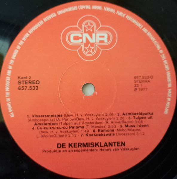 Kermisklanten - Wereldsuccessen (LP) 48822 Vinyl LP Vinyl Goed / Hoes Goed