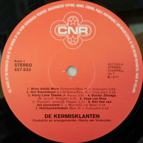 Kermisklanten - Wereldsuccessen (LP) 48822 Vinyl LP Vinyl Goed / Hoes Goed