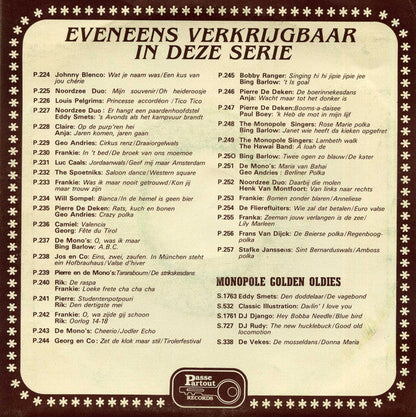 Monopole Singers / Bing Barlow - Rose Marie Polka 37100 (B) Vinyl Singles Vinyl Goed / Hoes Goed