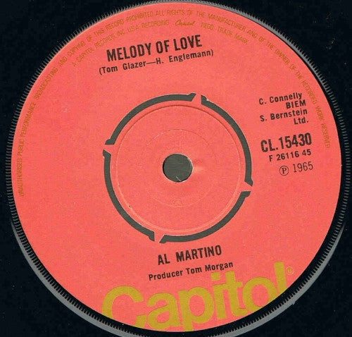 Al Martino - Spanish Eyes Vinyl Singles Vinyl Zeer Goed / Hoesje Generic "VINYLSINGLES.NL"