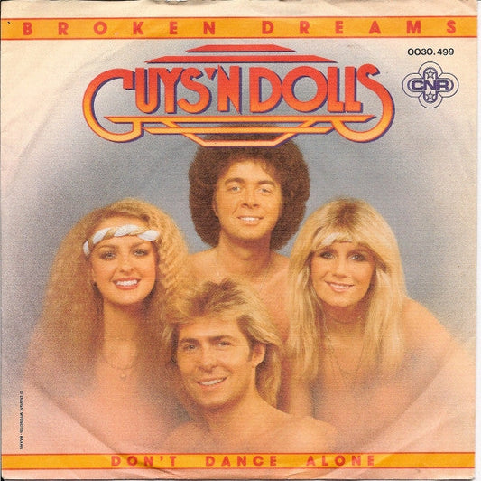 Guys 'n' Dolls - Broken Dreams Vinyl Singles Vinyl Zeer Goed / Hoesje Goed "VINYLSINGLES.NL"