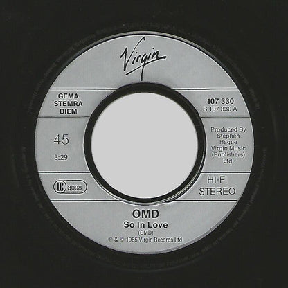 Orchestral Manœuvres In The Dark - So In Love 30460 Vinyl Singles Vinyl Goed / Hoes Goed