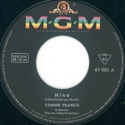 Connie Francis - Nino Vinyl Singles Vinyl Zeer Goed / Hoesje Generic "VINYLSINGLES.NL"