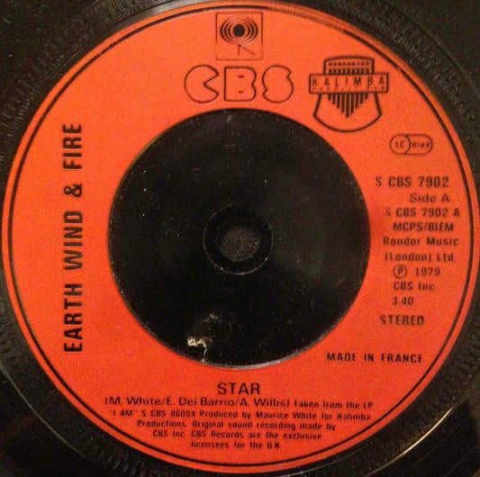 Earth Wind & Fire - Star 32625 Vinyl Singles Vinyl Zeer Goed / Hoesje Generic "VINYLSINGLES.NL"
