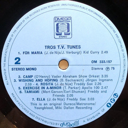 Various - Tros T.V. Tunes (LP) 42692 Vinyl LP Vinyl Goed / Hoes Goed