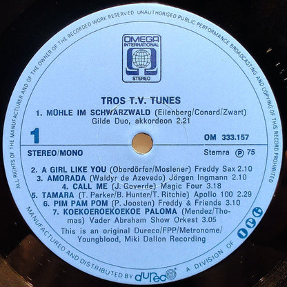 Various - Tros T.V. Tunes (LP) 42692 Vinyl LP Vinyl Goed / Hoes Goed