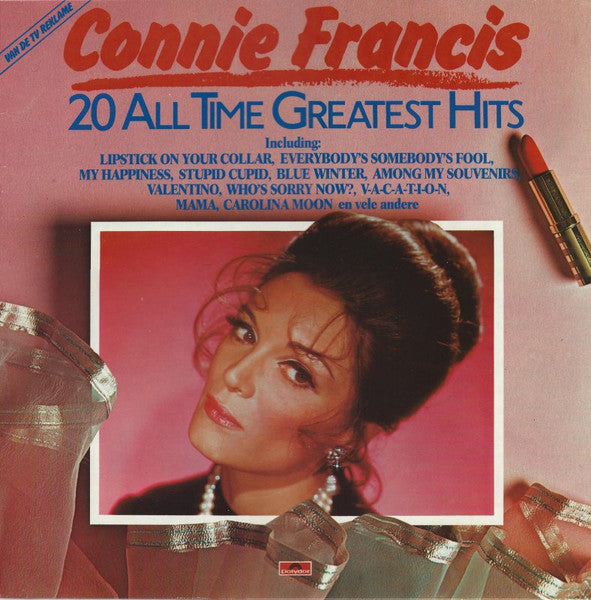 Connie Francis - 20 All Time Greatest Hits (LP) Vinyl LP Vinyl Zeer Goed / Hoesje Goed "VINYLSINGLES.NL"