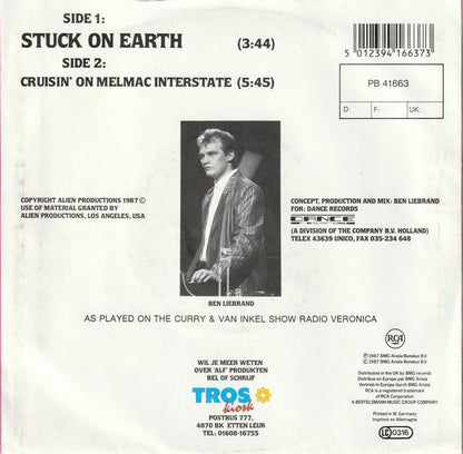 ALF - Stuck On Earth Vinyl Singles Vinyl Zeer Goed / Hoesje Goed "VINYLSINGLES.NL"