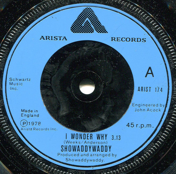 Showaddywaddy - I Wonder Why 29249 Vinyl Singles Vinyl Goed / Hoes Goed