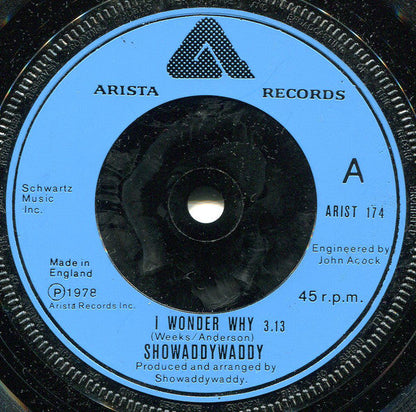 Showaddywaddy - I Wonder Why 29249 Vinyl Singles Vinyl Goed / Hoes Goed