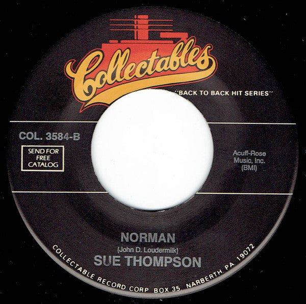 Sue Thompson - Paper Tiger 40413 Vinyl Singles Vinyl Goed / Hoes Generic
