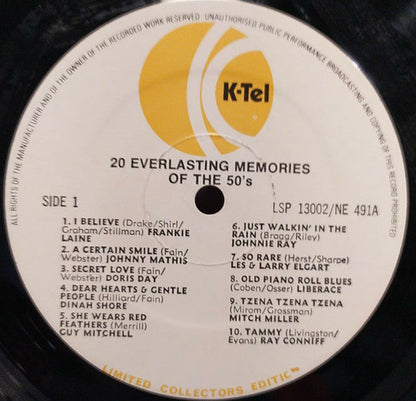 Various - 40 Wonderful Memories (LP) Vinyl LP Dubbel Vinyl Goed / Hoes Goed