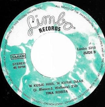 Tina Rosita - Achter De Wolken Daar Schijnt De Zon 13349 Vinyl Singles Vinyl Goed / Hoes Goed