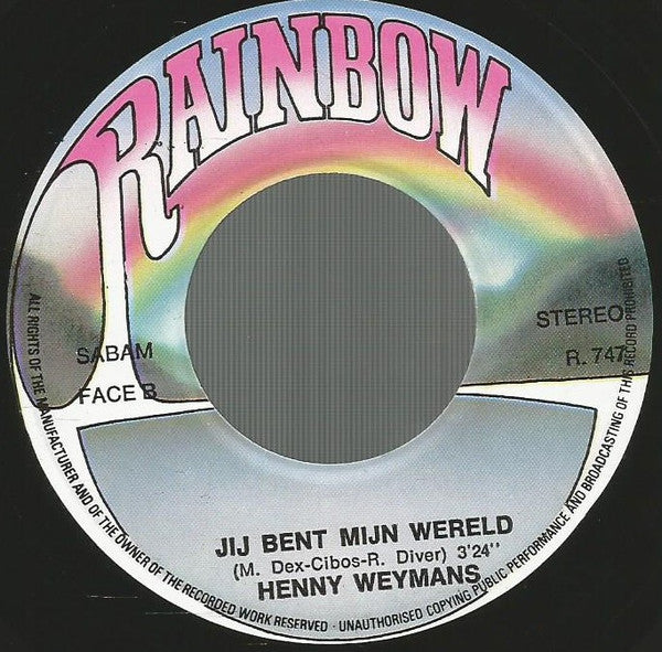 Henny Weymans - Kom Nog Een Keer In M'n Armen 14763 Vinyl Singles Vinyl Goed / Hoes Goed