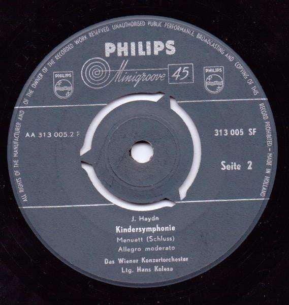 Wiener Konzertorchester - Kindersymphonie 19452 Vinyl Singles Vinyl Goed / Hoes Generic