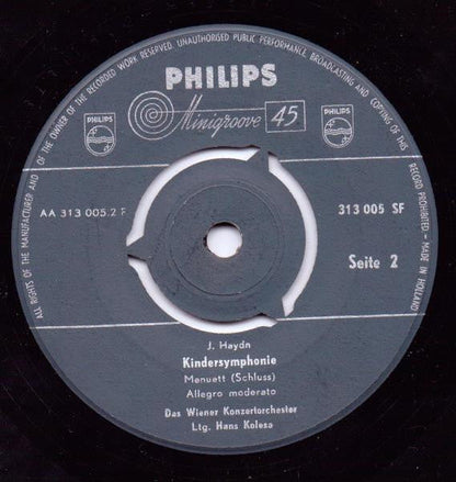 Wiener Konzertorchester - Kindersymphonie 19452 Vinyl Singles Vinyl Goed / Hoes Generic