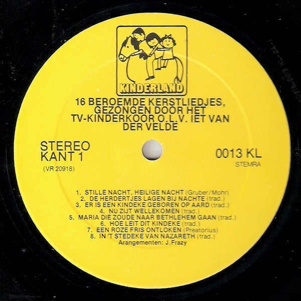 T.V. Kinderkoor - 16 Bekende Kerstliedjes (LP) 40902 Vinyl LP Vinyl Goed / Hoes Goed