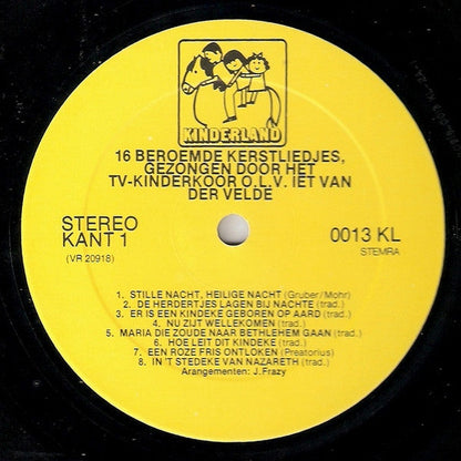 T.V. Kinderkoor - 16 Bekende Kerstliedjes (LP) 40902 Vinyl LP Vinyl Goed / Hoes Goed