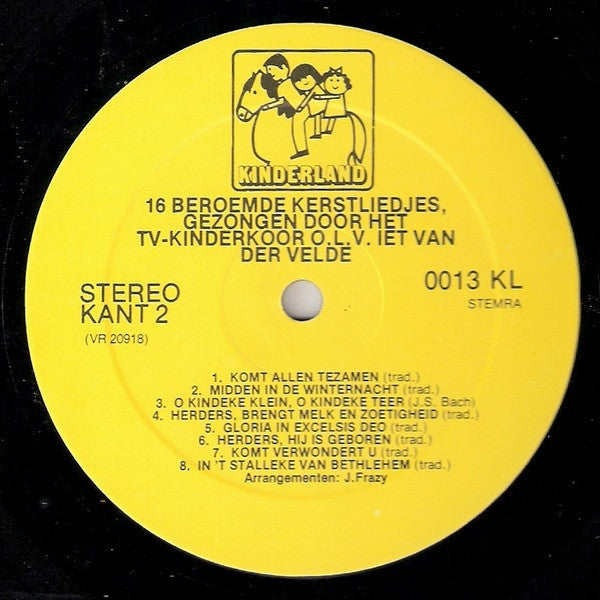 T.V. Kinderkoor - 16 Bekende Kerstliedjes (LP) 40902 Vinyl LP Vinyl Goed / Hoes Goed