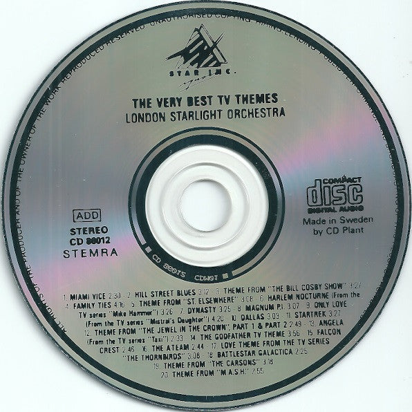 London Starlight Orchestra - The Very Best TV Themes (CD) 70474 Compact Disc Goede Staat