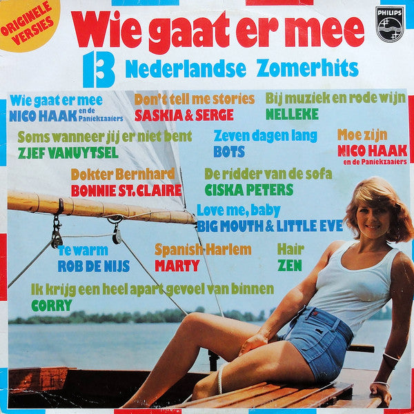 Various - Wie Gaat Er Mee - 13 Nederlandse Zomerhits (LP) Vinyl LP Vinyl (VG) <br> Hoes (G+)