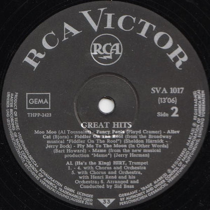 Al Hirt - Great Hits (LP) Vinyl LP Vinyl Zeer Goed / Hoesje Goed "VINYLSINGLES.NL"
