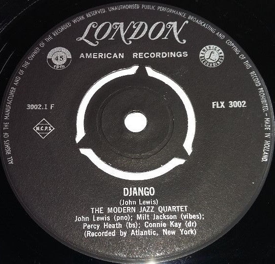 Modern Jazz Quartet - Django 26829 Vinyl Singles Vinyl Goed / Hoes Goed