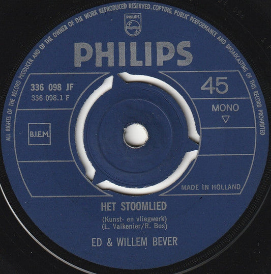 Ed & Willem Bever / Momfer De Mol - Het Stoomlied Vinyl Singles Vinyl Zeer Goed / Hoesje Generic "VINYLSINGLES.NL"