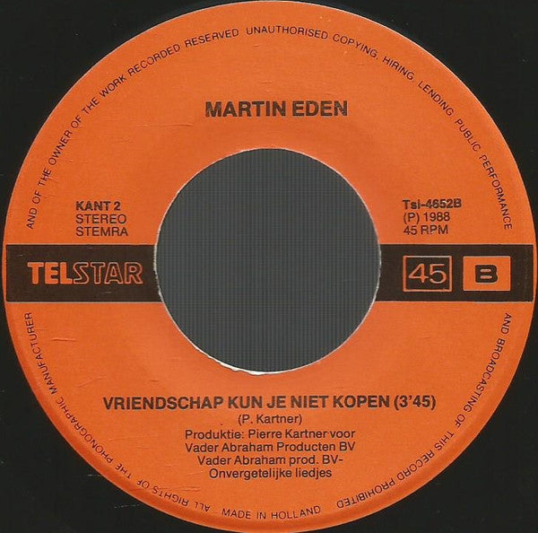 Martin Eden - Mijn Vader 15143 Vinyl Singles Vinyl Goed / Hoes Goed