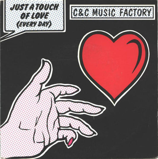 C + C Music Factory - Just A Touch Of Love (Everyday) Vinyl Singles Vinyl Zeer Goed / Hoesje Goed "VINYLSINGLES.NL"