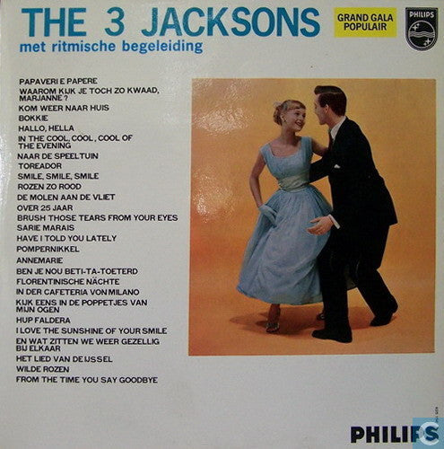 3 Jacksons - The 3 Jacksons Met Ritmische Begeleiding (10") 50501 Vinyl LP 10" Vinyl Goed / Hoes Goed
