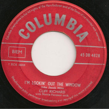 Cliff Richard - I'm Lookin' Out The Window Vinyl Singles Vinyl Zeer Goed / Hoesje Generic "VINYLSINGLES.NL"