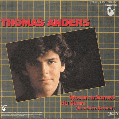 Thomas Anders - Wovon Träumst Du Denn (In Seinen Armen) 37301 Vinyl Singles Vinyl Goed / Hoes Goed