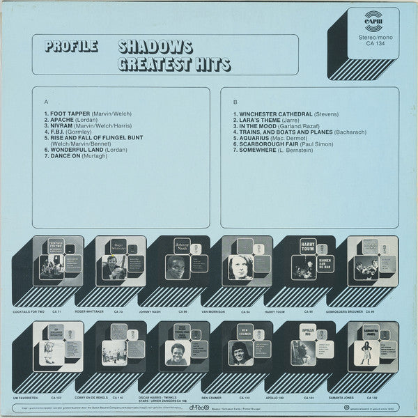 Shadows - Shadows Greatest Hits (Profile) (LP) 51462 Vinyl LP Vinyl Goed / Hoes Goed