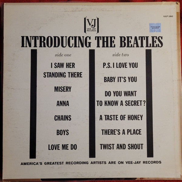Beatles - Introducing... The Beatles (LP) Vinyl LP Vinyl Zeer Goed / Hoesje Goed "VINYLSINGLES.NL"