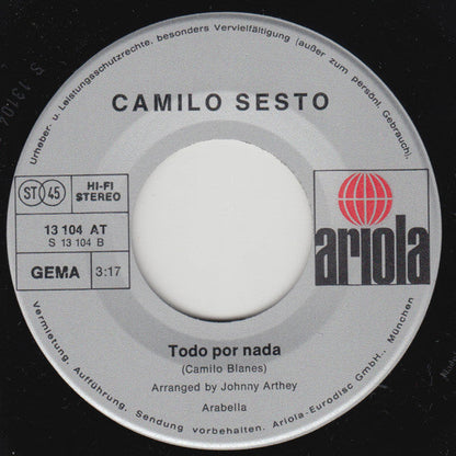 Camilo Sesto - Algo Mas Vinyl Singles Vinyl Zeer Goed / Hoesje Goed "VINYLSINGLES.NL"
